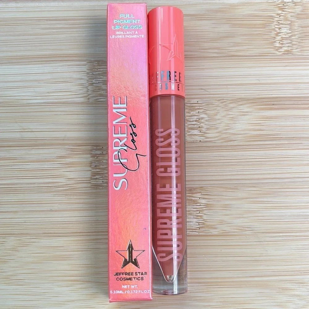 Brand New Jeffree Star Supreme Gloss Full Pigment Lip Nude Garden Earthy Orange